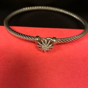 David Yurman Single-Station Bracelet w Diamonds